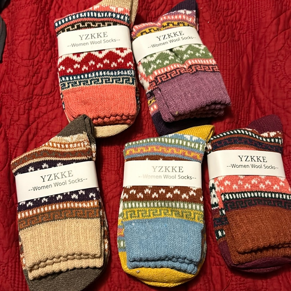 Five pack of wool socks